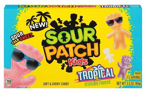 Sour Patch Kids Tropical 99g Theatre Box - Something Different Gift Shop