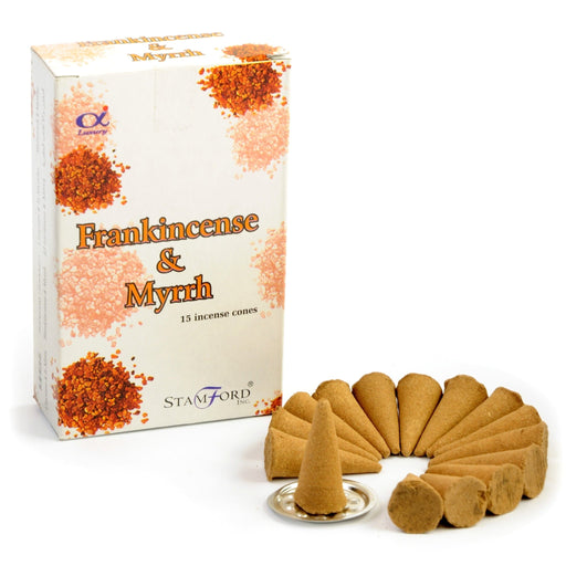 Stamford Frankincense & Myrrh Incense Cones - Something Different Gift Shop