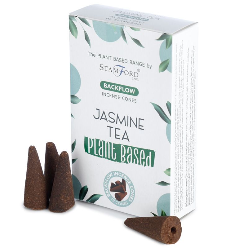 Stamford Jasmine Tea Plant Based Backflow Incense Cones - Something Different Gift Shop