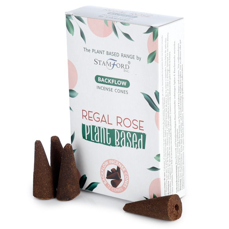 Stamford Regal Rose Plant Based Backflow Incense Cones - Something Different Gift Shop
