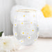 Stemless Wine Glass - Daisy Print - Something Different Gift Shop
