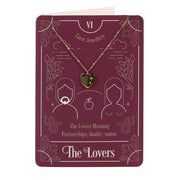 Tarot Necklace on Greeting Card - The Lovers - Something Different Gift Shop