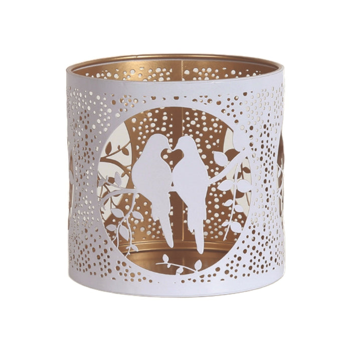 Tealight Wax Melter and Candle Holder - White and Gold Melter Doves - Something Different Gift Shop