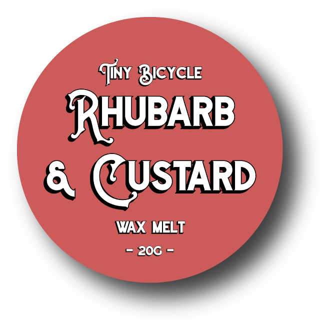Tiny Bicycle Rhubarb & Custard Mini Wax Melt - Something Different Gift Shop