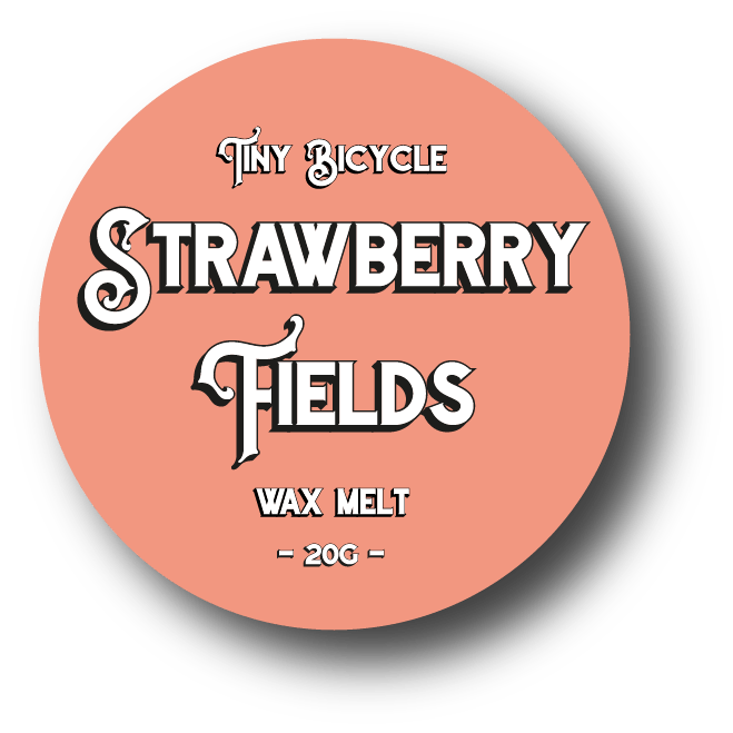 Tiny Bicycle Strawberry Fields Mini Wax Melt - Something Different Gift Shop