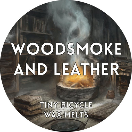 Tiny Bicycle Woodsmoke & Leather Segment Wax Melt - Something Different Gift Shop