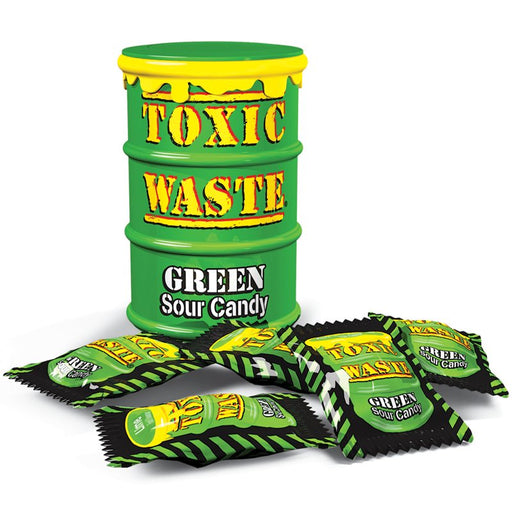 Toxic Waste Green Drum Extreme Sour Candy 42g - Something Different Gift Shop
