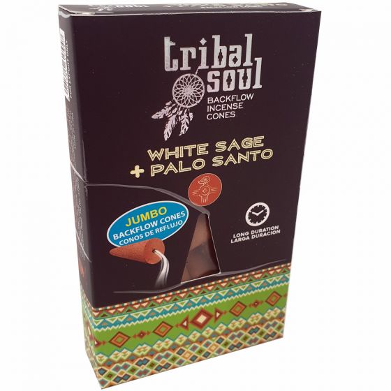 Tribal Soul Back Flow Cones - White Sage & Palo Santo - Something Different Gift Shop