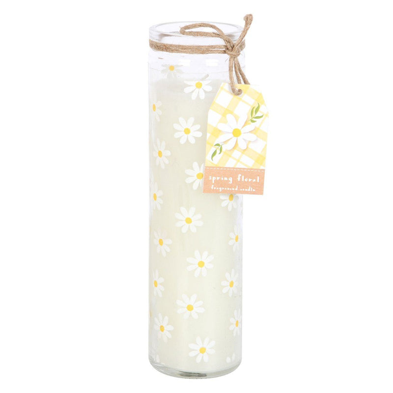 Tube Candle - White Daisy - Something Different Gift Shop