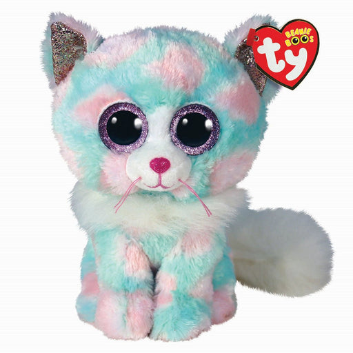 Ty Beanie Boo - Opal Pastel Cat Medium - Something Different Gift Shop