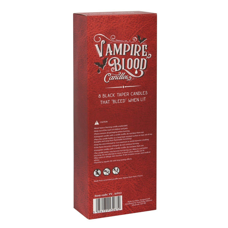 Vampire Blood Taper Candles - 8 Pack - Something Different Gift Shop