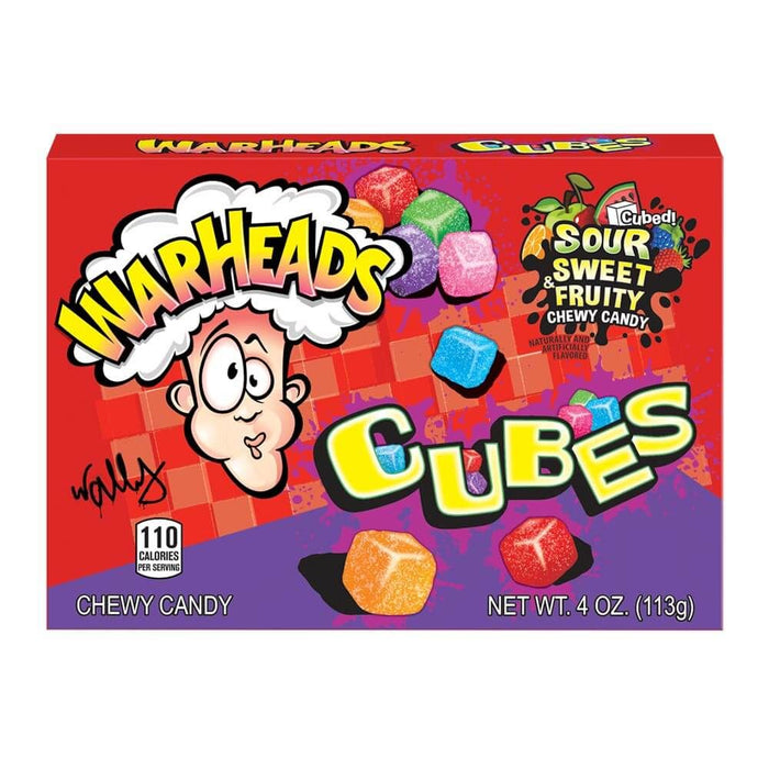Warheads Sour Chewy Cubes Theatre Box 113g - Something Different Gift Shop