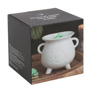White Mystical Moon Cauldron Warmer - Something Different Gift Shop