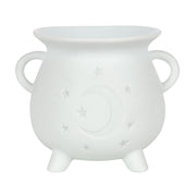White Mystical Moon Cauldron Warmer - Something Different Gift Shop