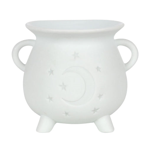 White Mystical Moon Cauldron Warmer - Something Different Gift Shop