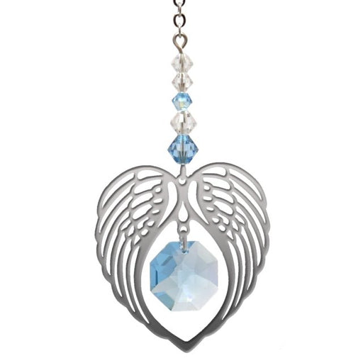 Wild Things Angel Wing Heart - Aquamarine - Something Different Gift Shop