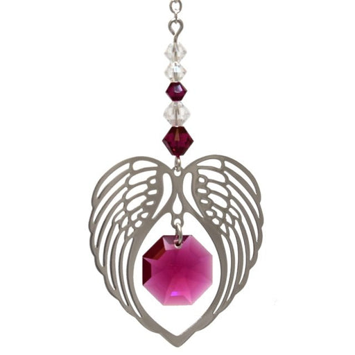 Wild Things Angel Wing Heart - Ruby - Something Different Gift Shop