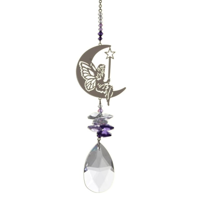 Wild Things Crystal Fantasy Large - Fairy with Wand Purple - Something Different Gift Shop