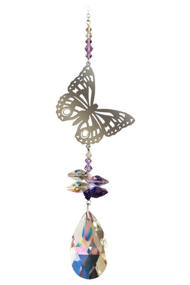 Wild Things Crystal Fantasy Small - Butterfly Purple Emperor - Something Different Gift Shop