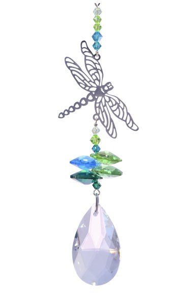 Wild Things Crystal Fantasy Small - Dragonfly Green - Something Different Gift Shop