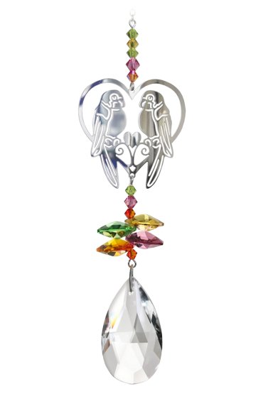 Wild Things Crystal Fantasy Small - Lovebirds Tropical - Something Different Gift Shop