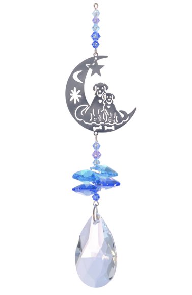 Wild Things Crystal Fantasy Small - Puppies In Love Moonlight - Something Different Gift Shop
