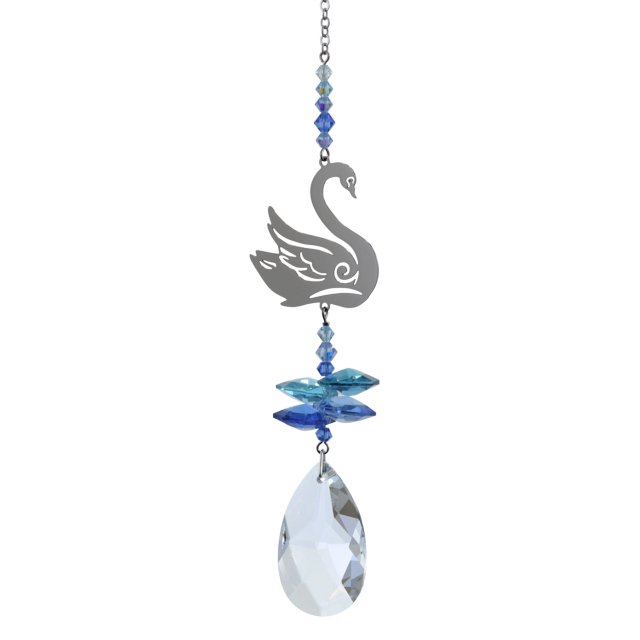 Wild Things Crystal Fantasy Small - Swan Royal Blue - Something Different Gift Shop