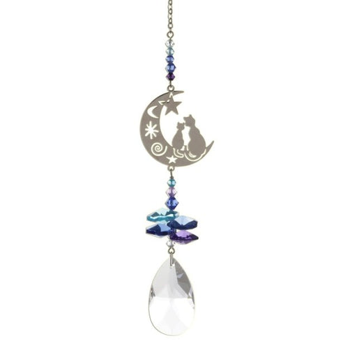 Wild Things Crystal Fantasy Small - Two Cats Moonlight - Something Different Gift Shop