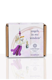Wild Things Fantasy Glass Angel - Amethyst - Something Different Gift Shop