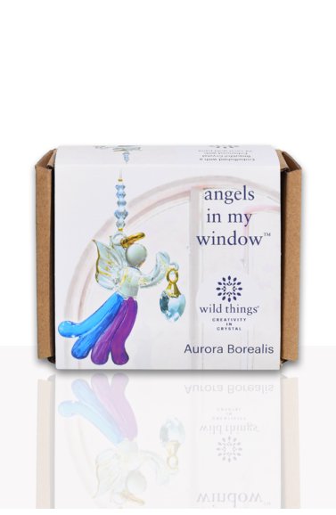 Wild Things Fantasy Glass Angel - Aurora Borealis - Something Different Gift Shop
