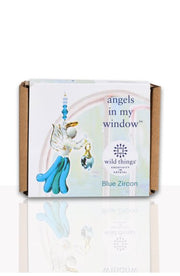 Wild Things Fantasy Glass Angel - Blue Topaz - Something Different Gift Shop
