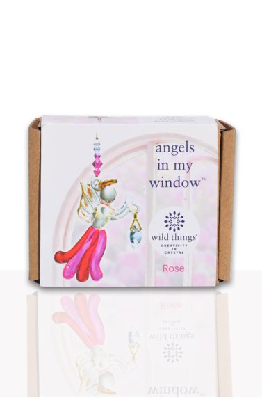 Wild Things Fantasy Glass Angel - Rose - Something Different Gift Shop