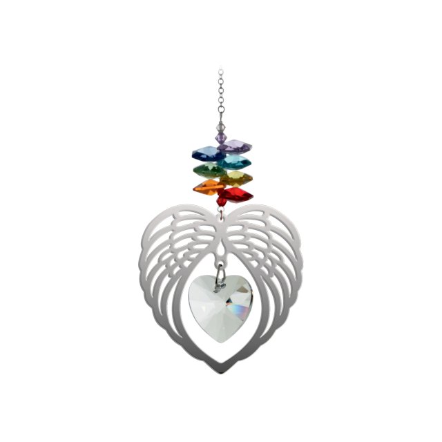 Wild Things Pure Radiance - Large Angel Wing Heart Chakra - Something Different Gift Shop