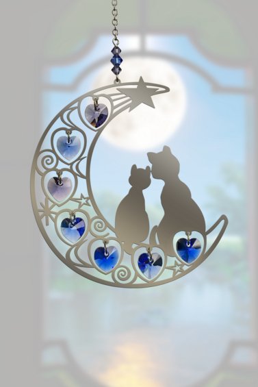 Wild Things Pure Radiance - Two Cats Moon Moonlight - Something Different Gift Shop