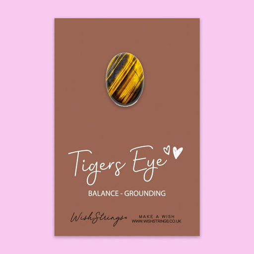 Wishstrings Crystal Pocket Token- Tigers Eye - Something Different Gift Shop