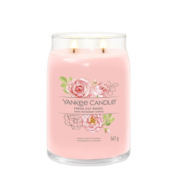 Yankee Candle Signature Large Jar Candle - Fresh Cut Roses - Something Different Gift Shop